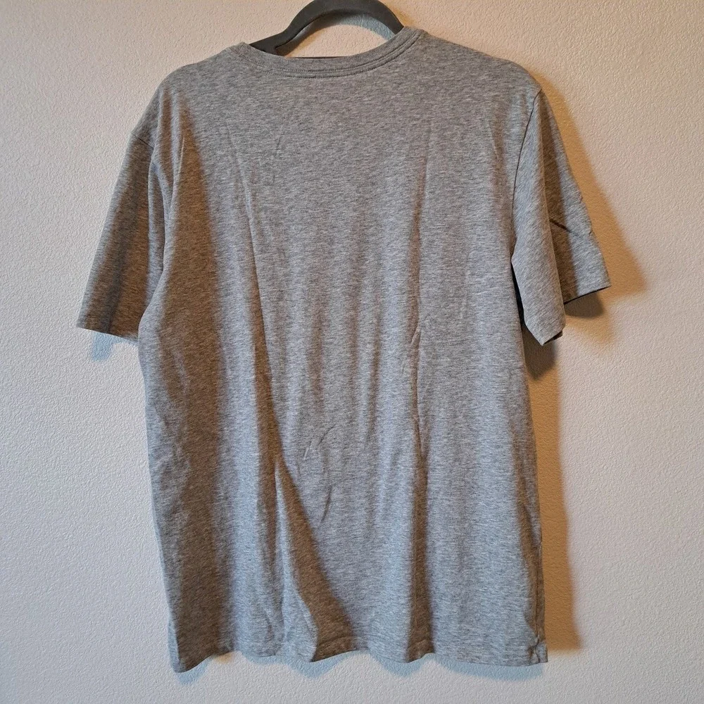Nike Mens Dri-FIT Athletic Cut Graphic T-Shirt Gray Green Swoosh Large L